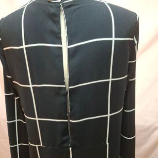 Vestido H&M cuadros cuello alto