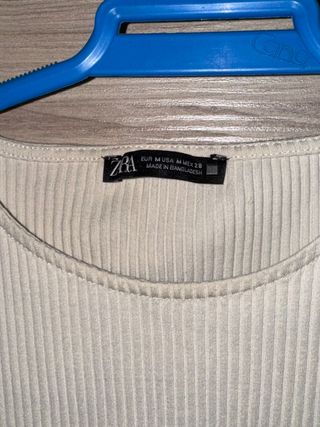 Conjunto Zara Falda Encaje y Jersey