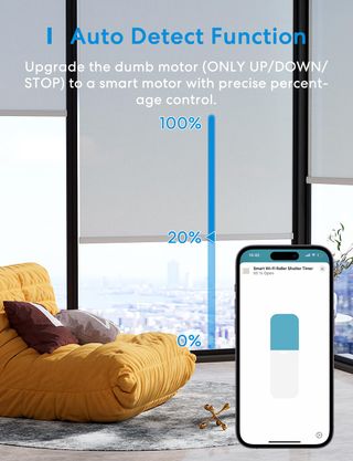 ✨ - Meross Interruptor de Cortina Alexa, Interrupt