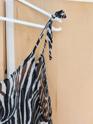 Mono transparente estampado cebra