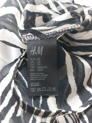 Mono transparente estampado cebra