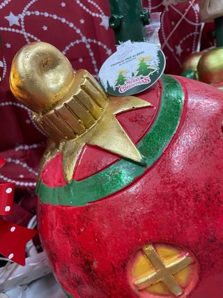 Base per albero di Natale decorata