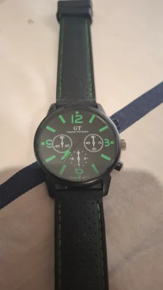 Relojes GT Hombre Negro y Naranja