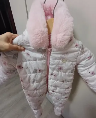 Tutone piumino invernale imbottito bambina Brums