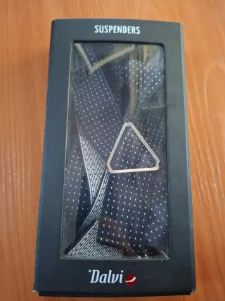 Tirantes Dalvi traje azul con puntos blancos