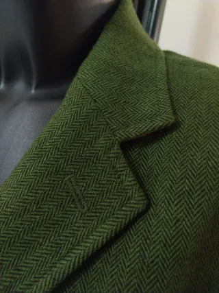Blazer Stefanel Uomo Verde Herringbone