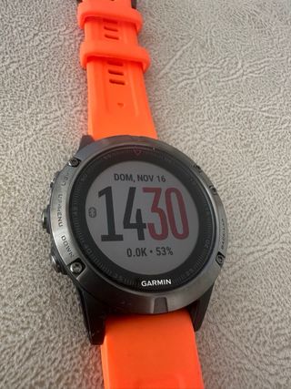 Garmin Fenix 5 Naranja y Plata