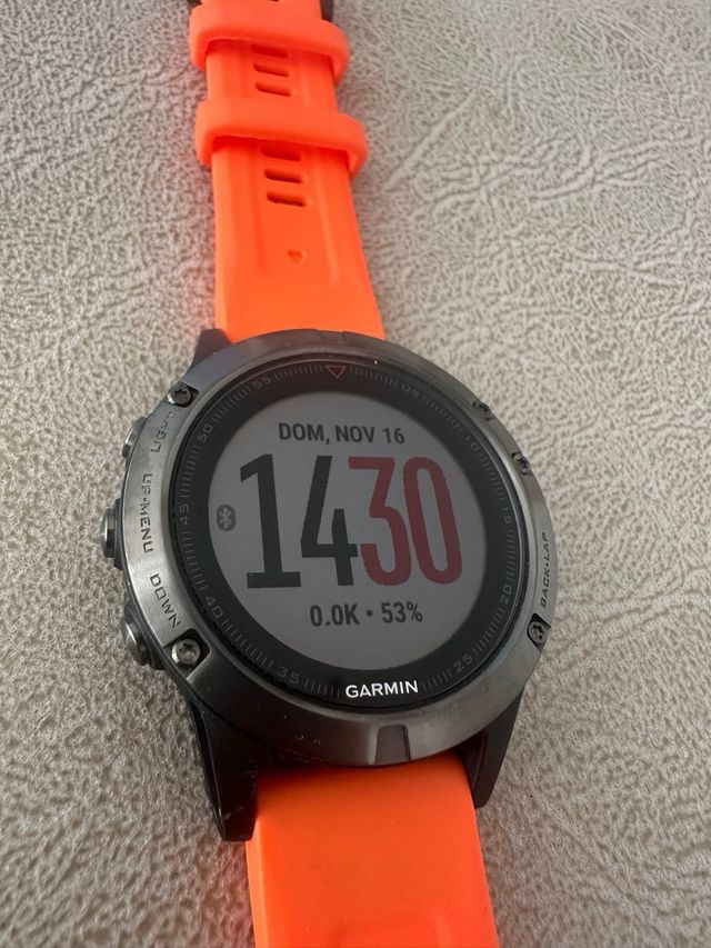 Garmin Fenix 5 Naranja y Plata