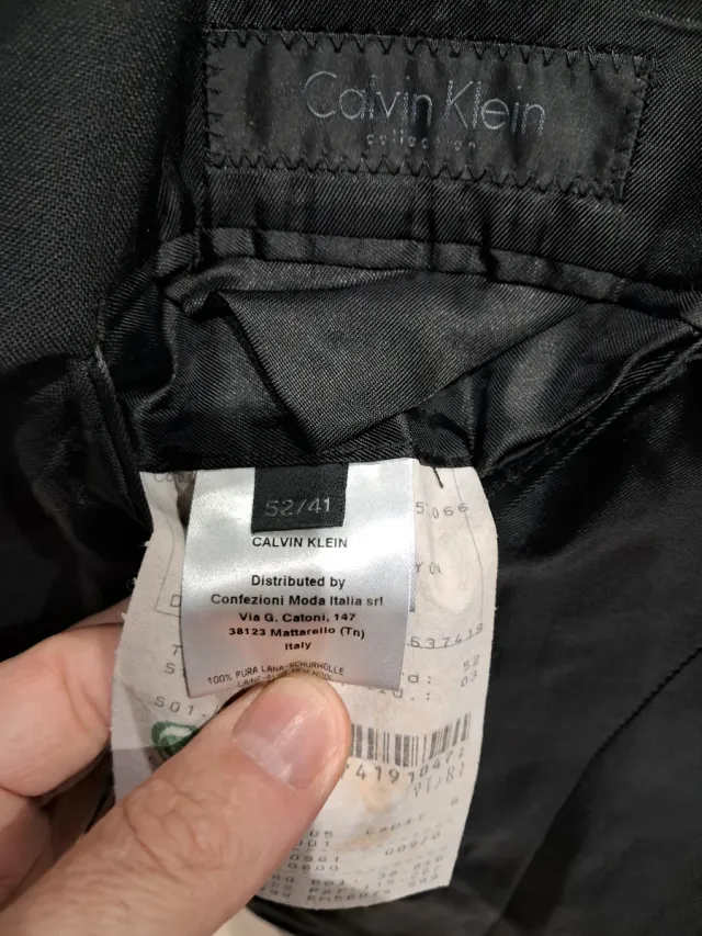 Americana Calvin Klein Negra Hombre