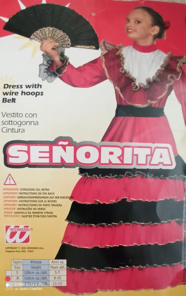 Vestido señorita(disfraz)