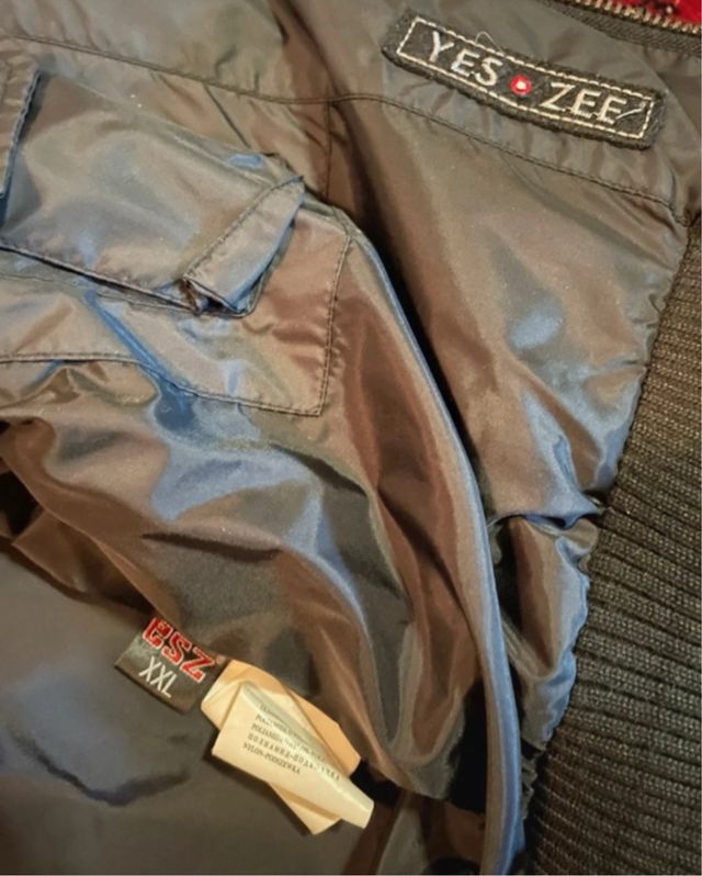 Piumino Bomber Caldo Imbottito Nero