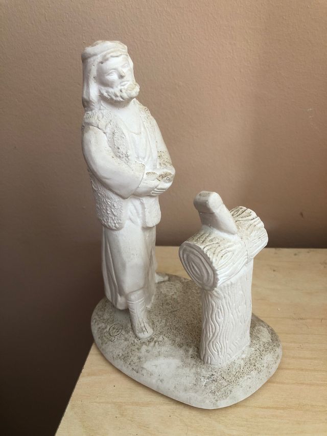 Pastor Escayola Leñador 16 cm