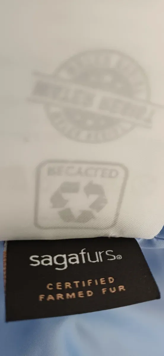 Plumífero LOcoluxo Premiu blanco capucha azul