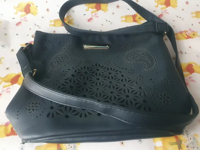 Bolso bandolera azul 28x24cm