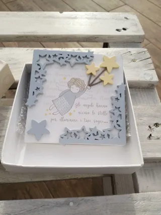 Quadretto Gli angeli hanno acceso le stelle