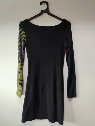 Vestido estampado manga larga