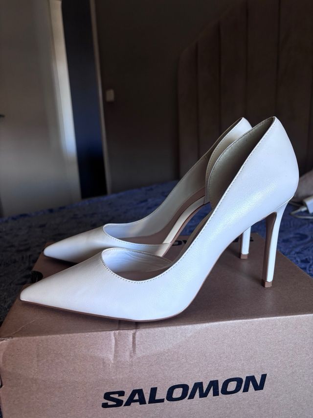 Tacones Blancos Mujer Talla 40