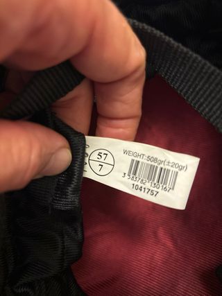 Casco de hípica negro. Talla 57