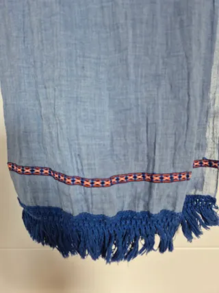 Foulard azul mujer