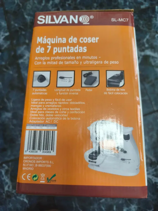 Máquina de coser Silvan SL-MC7 7 puntadas