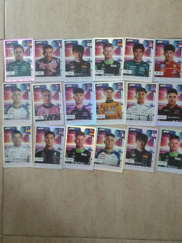 Cartas F1 Topps Super Nova