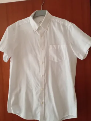 Camisa blanca manga corta Talla S
