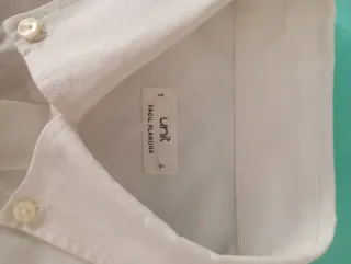 Camisa blanca manga corta Talla S