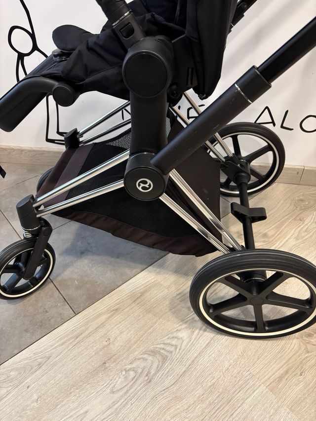 Cybex Priam Lux Carry Cot Carrito Bebé cromado-neg
