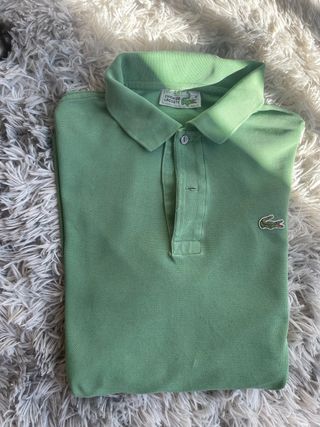 Polo Lacoste Vintage Verde Talla Única