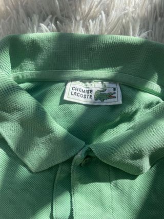 Polo Lacoste Vintage Verde Talla Única