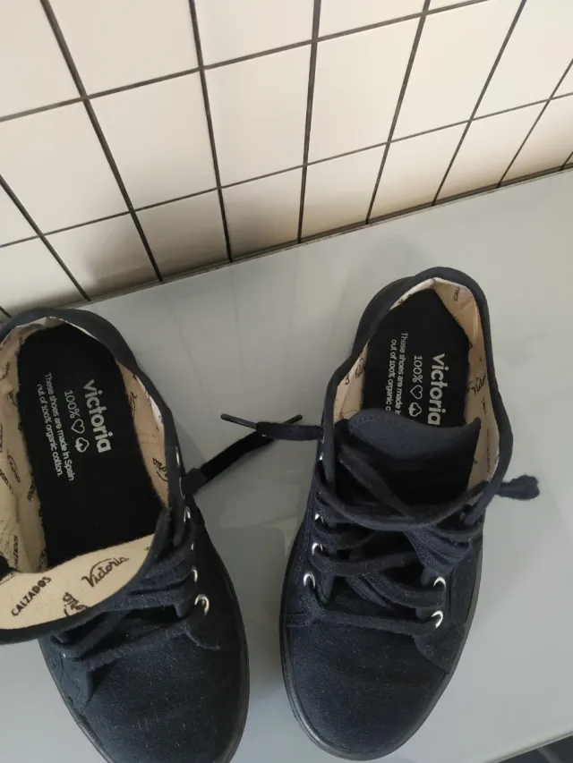 Zapatillas Victoria Mujer Talla 35 Negras