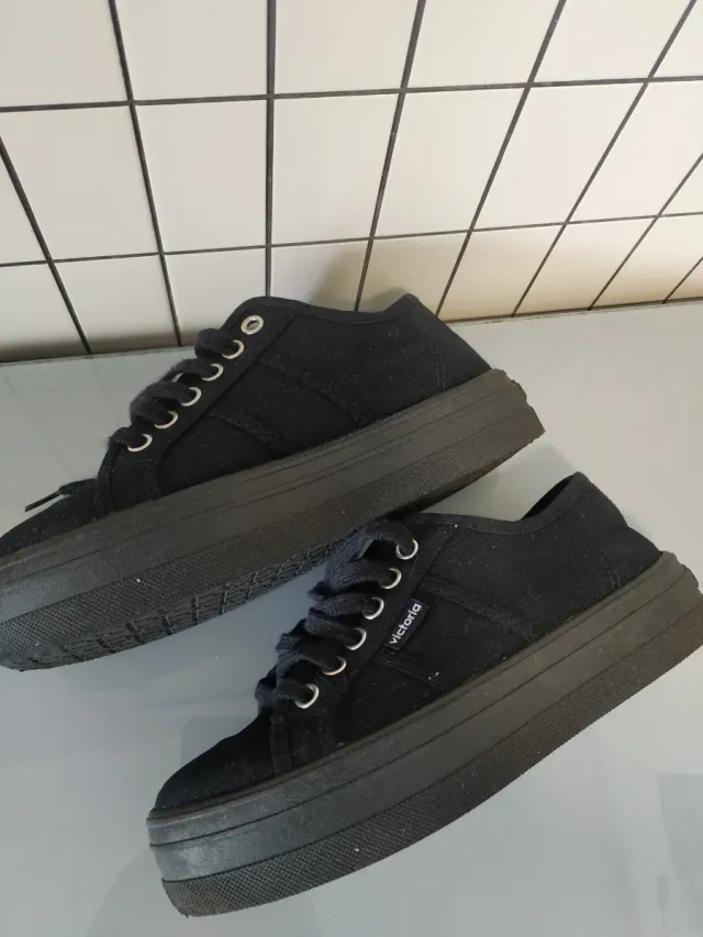 Zapatillas Victoria Mujer Talla 35 Negras