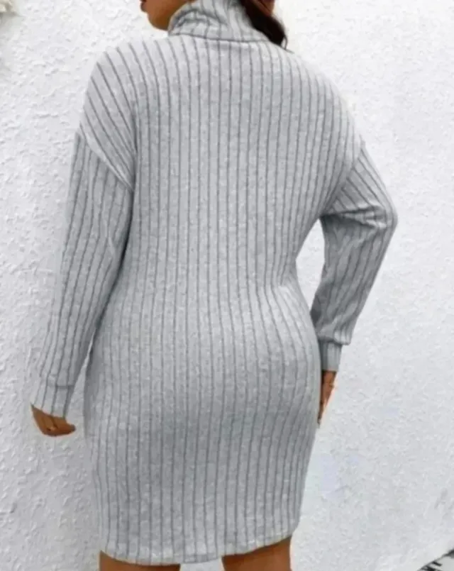 Vestido de malha Shein cinza tamanho XXL