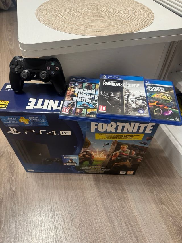 PS4 Pro  1TB Negra con caja