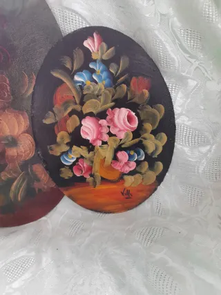 2 dipinti olio su legno