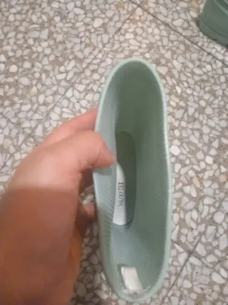 Botas de agua verdes nuevas
