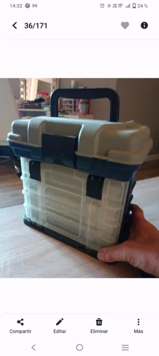 estupenda caja multiusos de pesca te puedes sentar