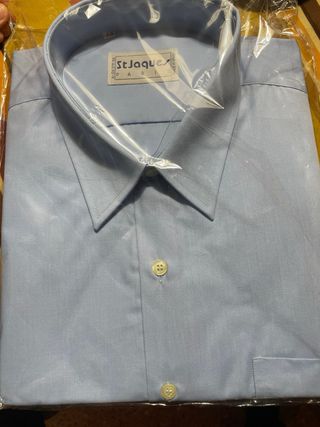 Lote 18 Camisas Persan Azul Claro Talla L