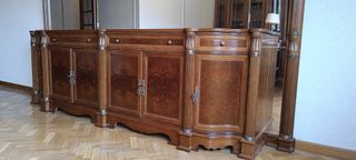 Aparador clásico madera maciza con espejo