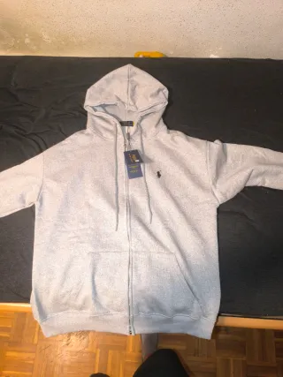 Sudadera Polo Ralph Lauren Gris Cremallera