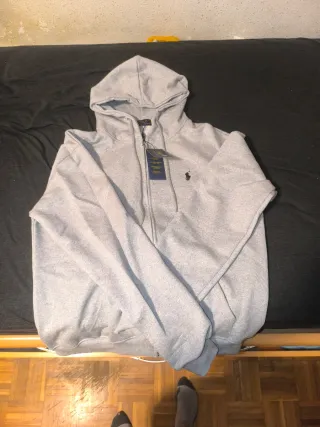 Sudadera Polo Ralph Lauren Gris Cremallera
