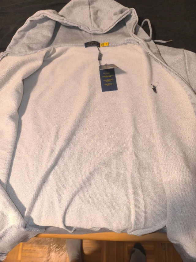 Sudadera Polo Ralph Lauren Gris Cremallera