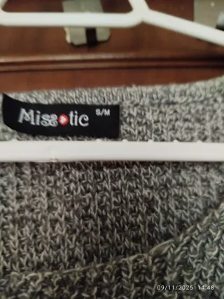 Jersey Miss Tic Gris Talla S/M