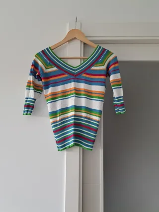 Jersey rayas multicolor talla 44