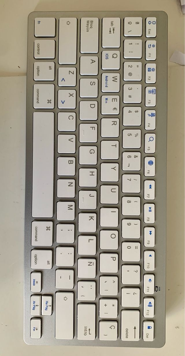 Teclado para Apple, Windows,etc Inalámb. bluetooth