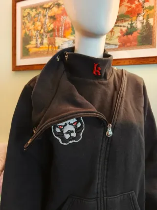 Giacca Kombat felpa ragazzo nera