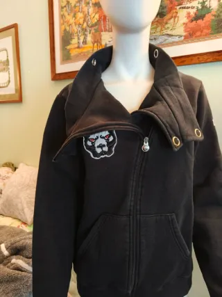 Giacca Kombat felpa ragazzo nera