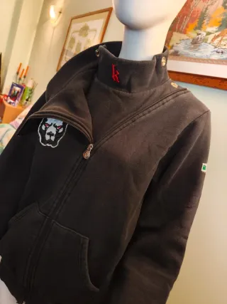 Giacca Kombat felpa ragazzo nera