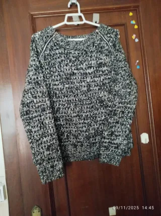 Jersey punto cremalleras hombros Talla XS