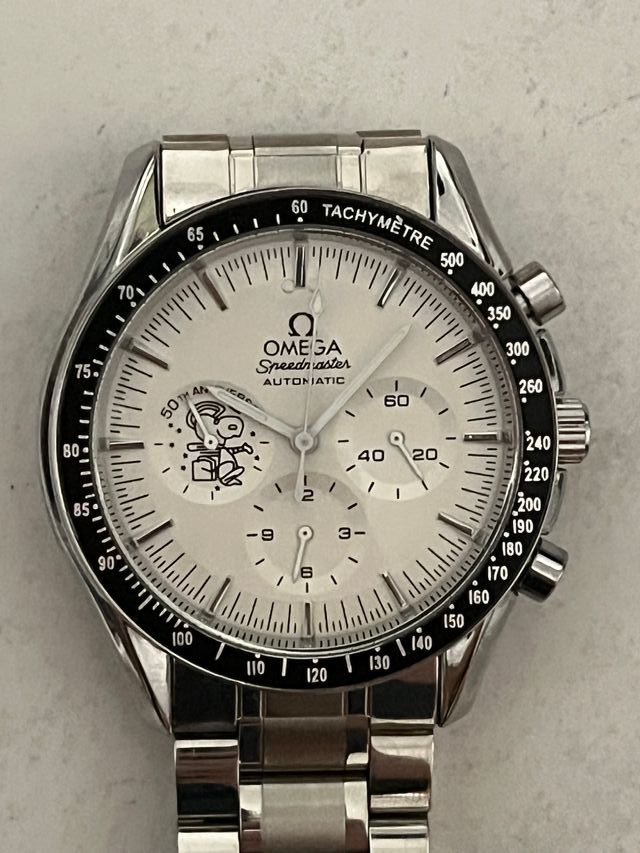 Omega Speedmaster Reloj Plata y Blanco